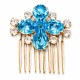 Matu sprādze „Kristāla Zieds II“ ar Swarovski® kristāliem