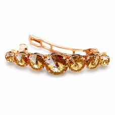 Matu sprādze „Vortex (Golden Shadow)“ ar Swarovski™ kristāliem