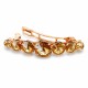 Matu sprādze „Vortex (Golden Shadow)“ ar Swarovski® kristāliem