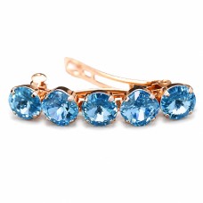 Matu sprādze „Žilbinošais Mirdzums (Aquamarine)“ ar Swarovski™ kristāliem