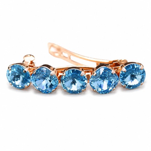 Matu sprādze „Žilbinošais Mirdzums (Aquamarine)“