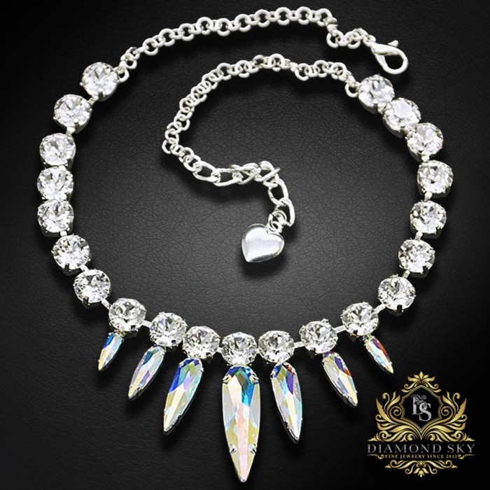 Kaklarota "Atlantis (Aurore Boreale)" ar Swarovski™ kristāliem