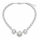Kāzu kaklarota „Žilbinošais Mirdzums“ ar Swarovski® kristāliem