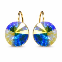 Auskari „Clarice II (Aurora Borealis)“ ar Swarovski® kristāliem