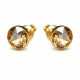 Auskari „Klasika (Golden Shadow)“ ar Swarovski® kristāliem
