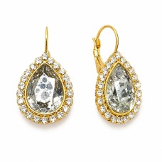 Earrings “Celestial Drop (Silver Patina)” created with Crystals by Swarovski®
