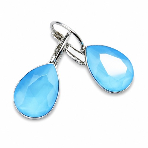 Auskari „Kristāla Piliens (Summer Blue)“