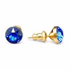 Earrings “Classic (Sapphire)” created with Crystals by Swarovski®