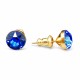 Auskari „Klasika (Sapphire)“ ar Swarovski® kristāliem