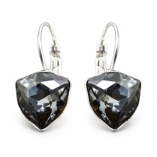 Auskari „Bermudu Trijstūris (Silver Night)“ ar Swarovski® kristāliem