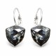 Auskari „Bermudu Trijstūris (Silver Night)“ ar Swarovski® kristāliem