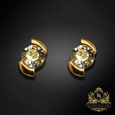 Auskari "Piena Ceļš (Gold Patina)" ar Swarovski™ kristāliem