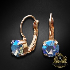 Auskari "Krāšņums (Light Sapphire Shimmer)" ar Swarovski™ kristāliem