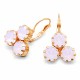 Auskari „Kristāla Lēdija II (Rose Water Opal)“ ar Swarovski® kristāliem