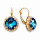 Auskari „Apžilbinošs Mirdzums III (Bermuda Blue)“ ar Swarovski® kristāliem