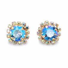 Auskari „Krāšņums III (Light Sapphire Shimmer)“ ar Swarovski® kristāliem
