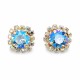 Auskari „Krāšņums III (Light Sapphire Shimmer)“ ar Swarovski® kristāliem