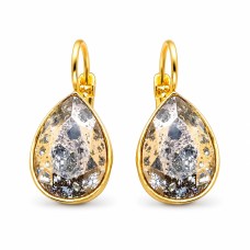 Earrings “Crystal Drop (Rose Patina)” created with Crystals by Swarovski®