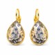 Auskari „Kristāla Piliens (Rose Patina)“ ar Swarovski® kristāliem