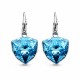 Auskari „Bermudu Trīsstūris (Aquamarine Blue)“ ar Swarovski® kristāliem