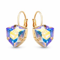 Auskari „Bermudu Trijstūris (Aurora Borealis)“ ar Swarovski® kristāliem