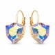 Auskari „Bermudu Trijstūris (Aurora Borealis)“ ar Swarovski® kristāliem