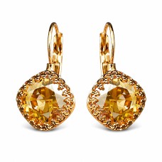 Auskari „Vintage IV (Golden Shadow)“ ar Swarovski® kristāliem