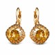 Auskari „Vintage IV (Golden Shadow)“ ar Swarovski® kristāliem