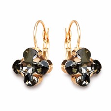 Auskari „Bizantijas Krusts (Silver Night)“ ar Swarovski™ kristāliem