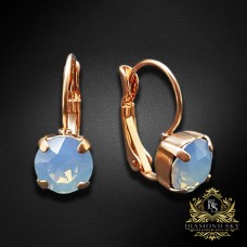 Auskari "Krāšņums (Air Blue Opal)" ar Swarovski™ kristāliem