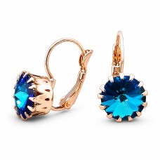 Auskari „Vintage VI (Bermuda Blue)“ ar Swarovski® kristāliem