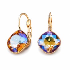 Earrings “Glare IV” (Light Colorado Topaz Shimmer) adorned with Crystals by Swarovski®