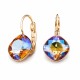 Auskari „Apžilbinošs Mirdzums IV (Light Colorado Topaz Shimmer)“ ar Swarovski® kristāliem