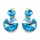 Auskari „Clarice IV (Aquamarine Blue)“ ar Swarovski® kristāliem