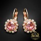 Auskari "Krāšņums II (Rose Peach)" ar Swarovski™ kristāliem