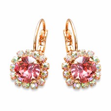 Auskari „Krāšņums II (Rose Peach)“ ar Swarovski® kristāliem