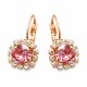 Auskari „Krāšņums II (Rose Peach)“ ar Swarovski® kristāliem