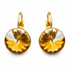 Auskari „Clarice II (Golden Shadow)“ ar Swarovski® kristāliem