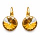 Auskari „Clarice II (Golden Shadow)“ ar Swarovski® kristāliem