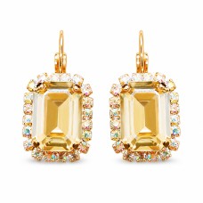 Auskari „Lourdes II (Golden Shadow)“ ar Swarovski® kristāliem