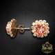 Auskari "Krāšņums III (Rose Peach)" ar Swarovski™ kristāliem