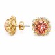 Auskari „Krāšņums III (Rose Peach)“ ar Swarovski® kristāliem