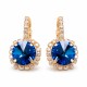 Auskari „Klaris VII (Sapphire)“ ar Swarovski® kristāliem