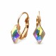 Auskari „Kristāla Rombs IV (Aurora Borealis)“ ar Swarovski® kristāliem