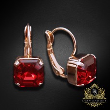 Auskari "Imperial (Scarlet)" ar Swarovski™ kristāliem