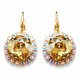 Auskari „Apžilbinošs Mirdzums III (Golden Shadow)“ ar Swarovski® kristāliem