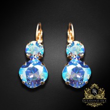 Auskari "Apžilbinošs Mirdzums VI (Light Sapphire Shimmer)" ar Swarovski™ kristāliem