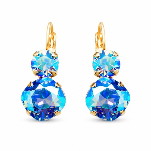 Auskari „Žilbinošais Mirdzums VI (Light Sapphire Shimmer)“
