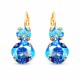 Auskari „Žilbinošais Mirdzums VI (Light Sapphire Shimmer)“ ar Swarovski® kristāliem