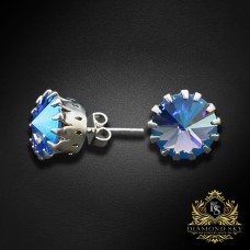 Auskari "Vintāžš VII (Light Sapphire Shimmer)" ar Swarovski™ kristāliem